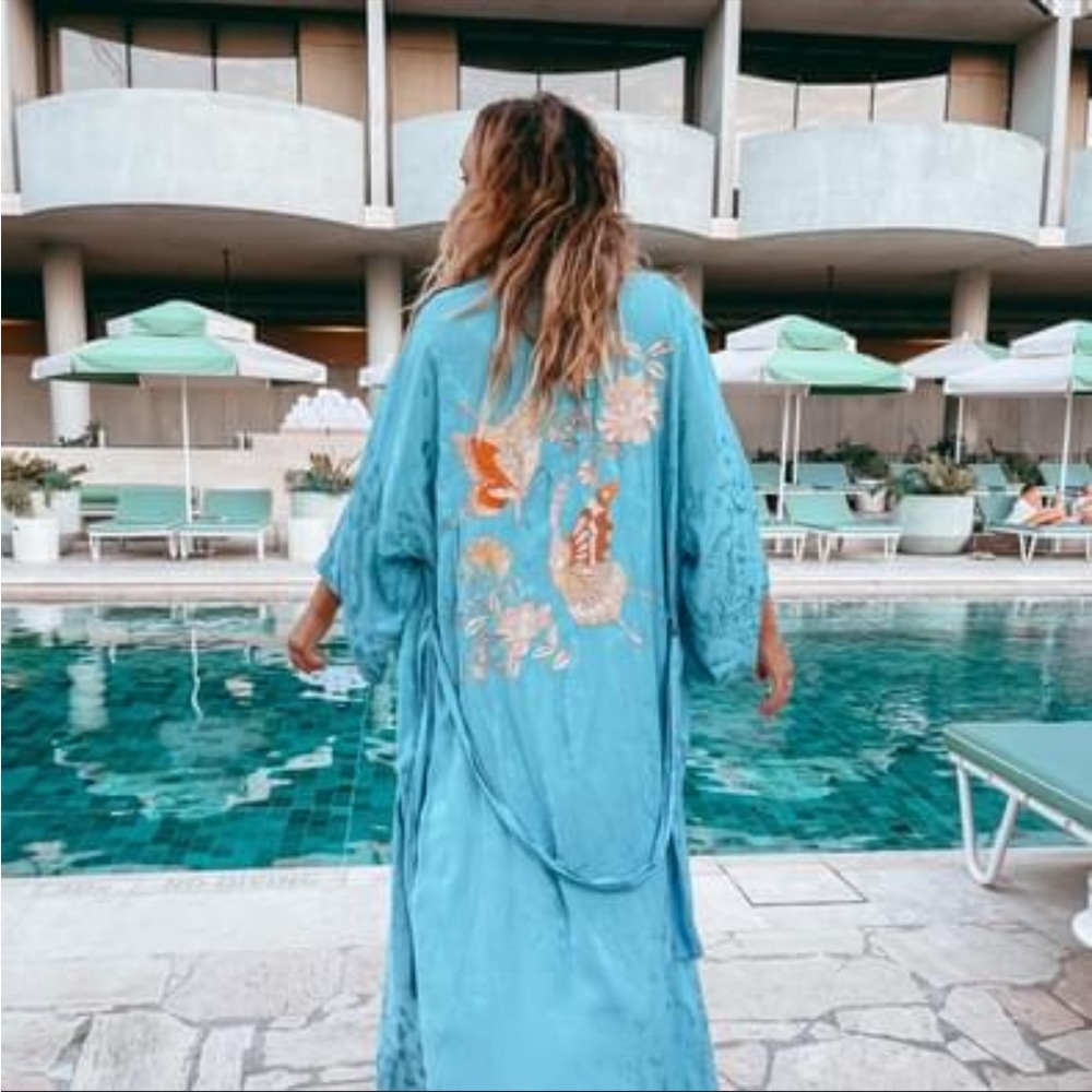 Spell Atrium Embroidered Maxi Robe - Picture 2 of 16